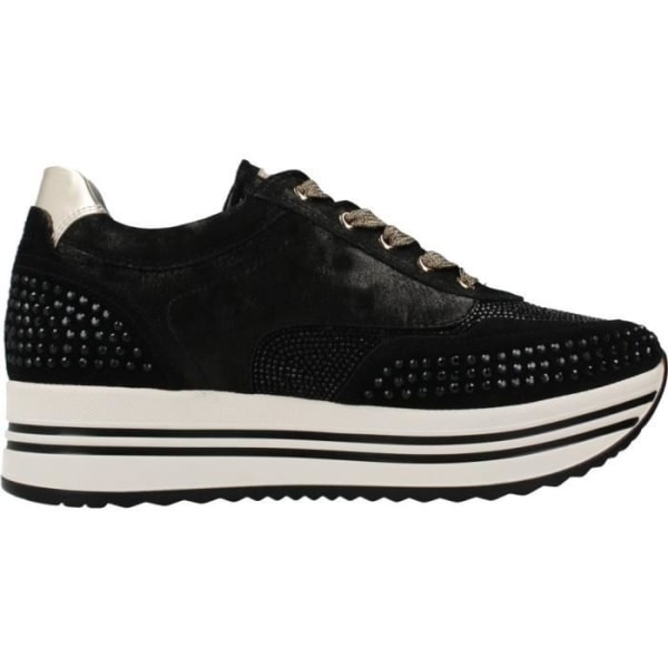 Sneaker - NERO GIARDINI - 100253 - Dam - Svart - Mocka-Nubuck Svart 36