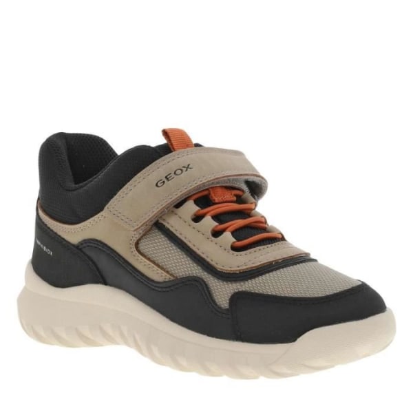 Barnsneakers - GEOX - platt klack - sand/gul - orange elastiska snören Sand 32