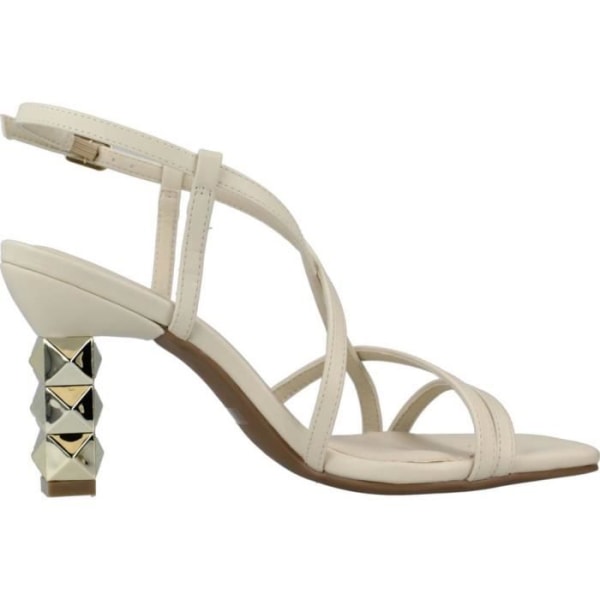 Damsandal - barfota MENBUR 136139 Beige - Åtdragningsspänne - Kil Beige 38