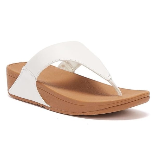 FitFlop Lulu vita sandaler för kvinnor i läder - EU 39 - bekväma och halkfria 39