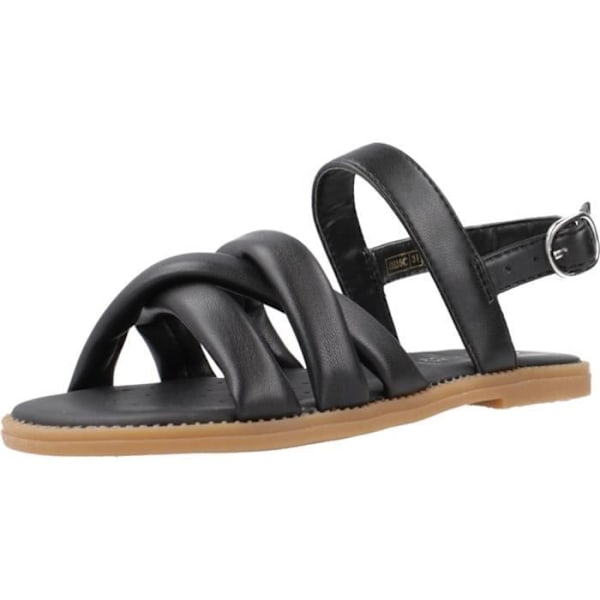 GEOX J KARLY GIRL Sandal - Svart - Tjej - Åtdragningsspänne - Kil - Syntet Svart 31