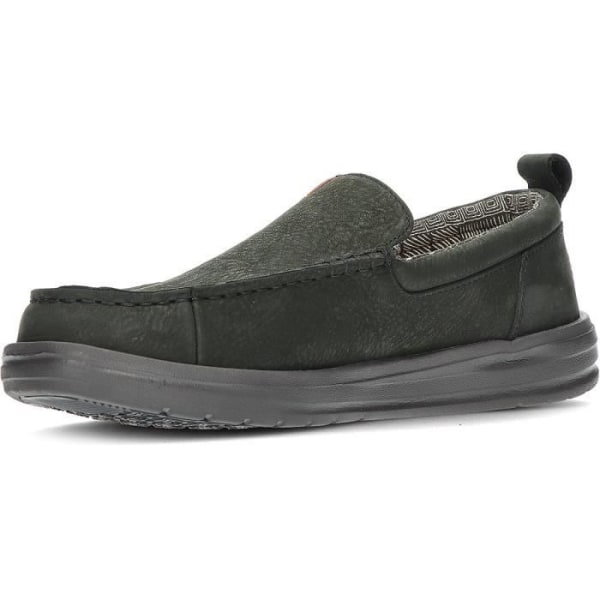 DUDE WALLY GRIP MOC CRAFT LÄDERMOCCASIN Svart 40