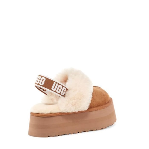 UGG FUNKETTE Damsandal - Mocka - Kastanj - Elastiskt band med UGG-grafik kastanj 37