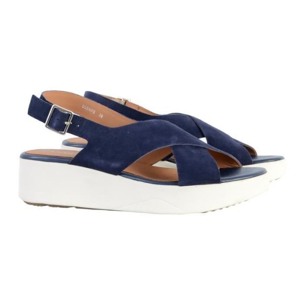 Geox LaudAra Navy damsandaler - Kilar - Exceptionell komfort 37