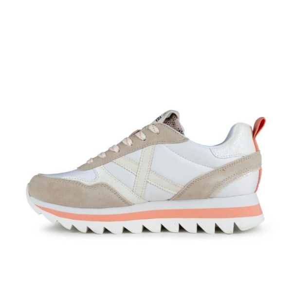 Sneakers dam - MUNICH - Ripple - Vit/Beige - Spetsar - Textil Vit 36