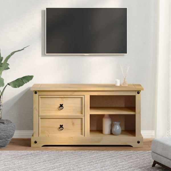 Tv-bänk Corona 100x40x52 cm massiv furu