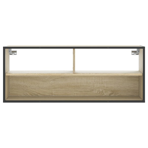 Tv-bänk sonoma-ek 100x31x39,5 cm konstruerat trä och metall