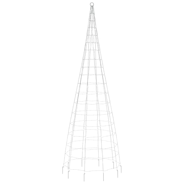Julbelysning till flaggstång 550 LEDs blå 300 cm