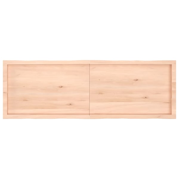 Bordsskiva 160x50x(2-4) cm obehandlad massiv ek levande kant