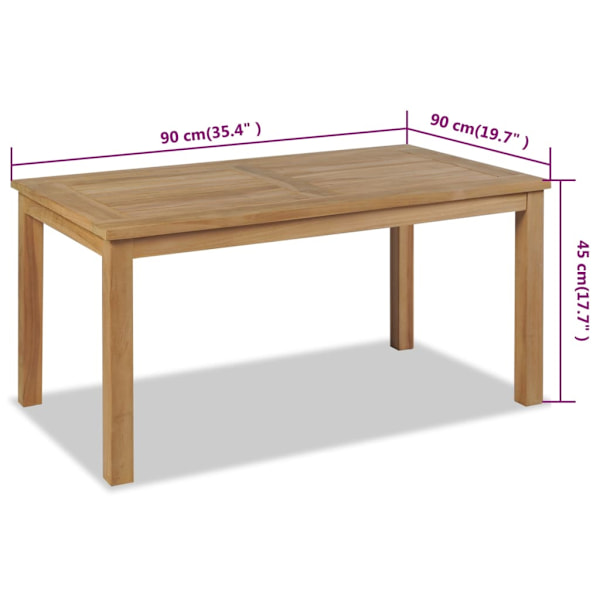 Soffbord teak 90x50x45 cm