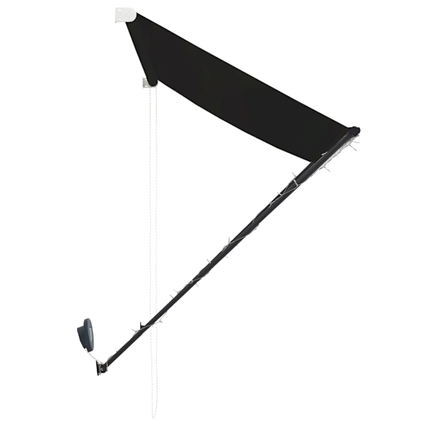 Markis med LED 400x150 cm antracit