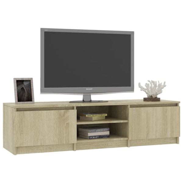 Tv-bänk sonoma-ek 140x40x35,5 cm konstruerat trä