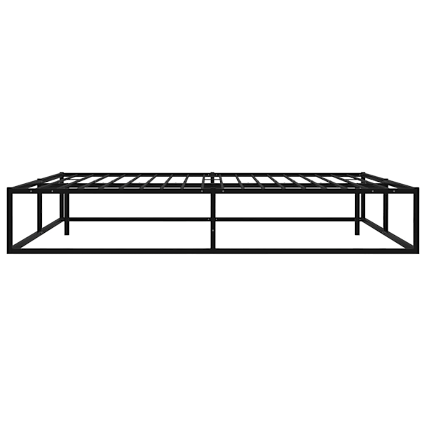 Sängram utan madrass svart metall 160x200 cm