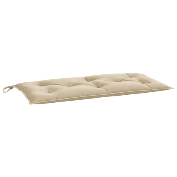 Bänkdyna för trädgården beige 110x50x7 cm oxfordtyg