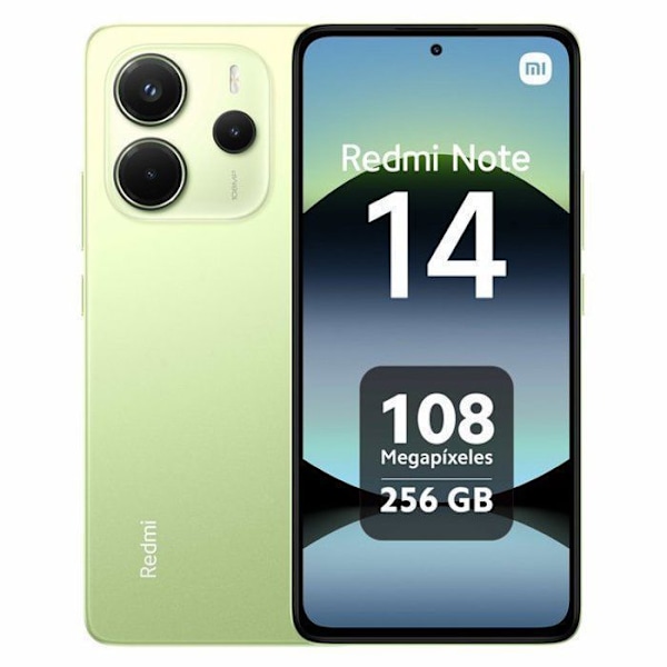 Xiaomi Redmi Note 14 8GB RAM 256GB ROM Smartphone Grøn