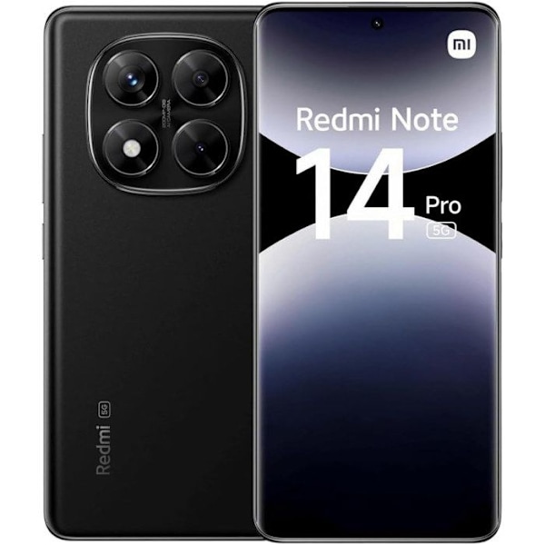 XIAOMI REDMI NOTE 14 PRO 5G 8Go + 256 Go SVART Svart