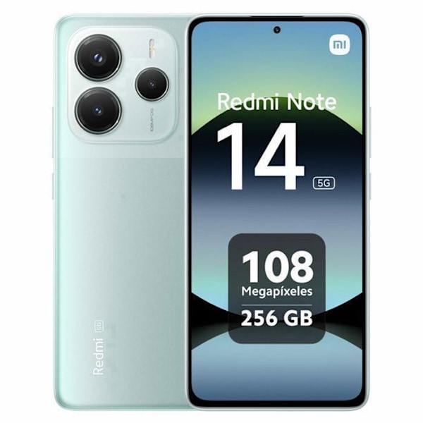 Xiaomi Redmi Note 14 5G 8G RAM 256G ROM - Vihreä