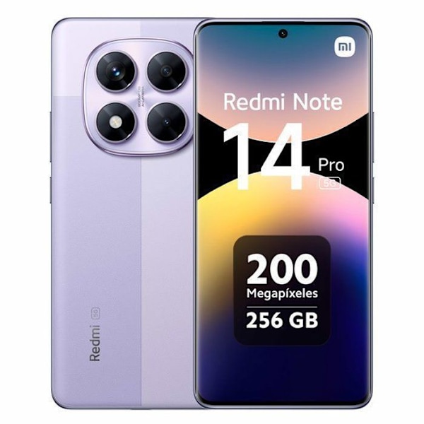 Xiaomi Redmi Note 14 Pro 5G 8GB RAM 256GB ROM Smartphone - Violet