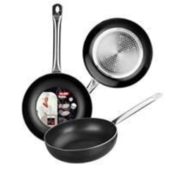 . ALU I CHEF FAN DYBT RUSTFRI STÅL HÅNDTAG (32cm).