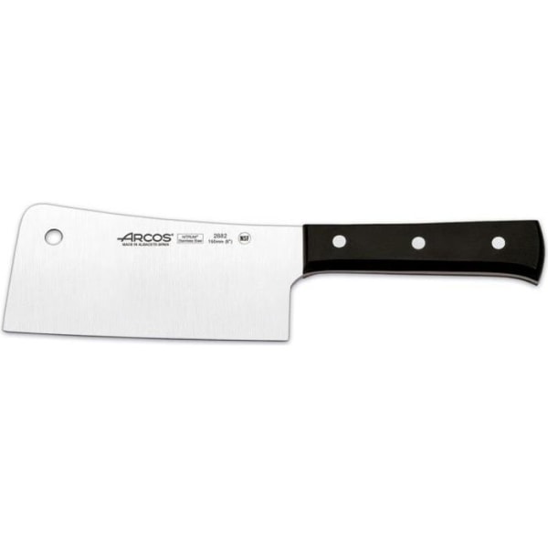 Knivblad i rustfrit stål 16 cm 4 mm tykt sort håndtag Universal-