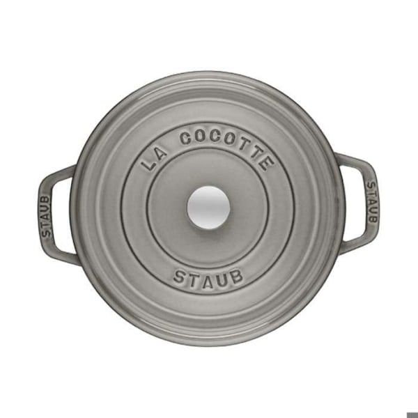 STAUB 405093120 - Pyöreä vuoka - Ø 26 cm - Grafiitinharmaa Grafitgrå