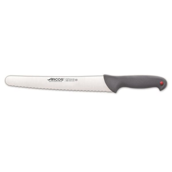 Arcos Couleur konditorkniv - Prof 242800 i Nitrum rustfrit stål og ergonomisk polypropylen mango og 25 cm klinge,