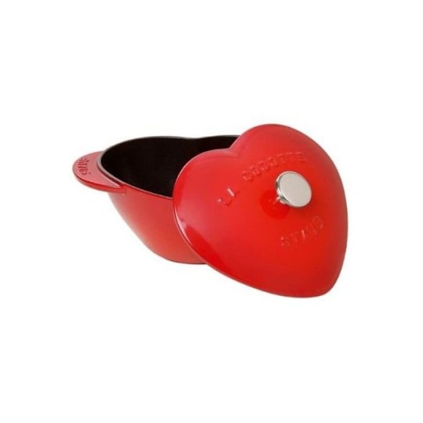 Hjertegryde 20cm Støbejern Svart
