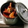Oval cocotte - STAUB - Grafitgrå - 17 cm - 1 L - indvendige picots Grafitgrå