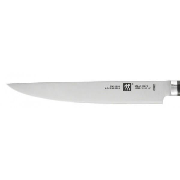 Steakknivar - Zwilling - Design av Matteo Thun - Pakke med 4 - Blader i rustfritt stål - Håndtak i svart ABS