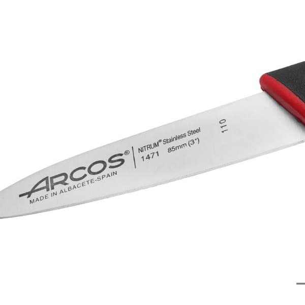 Køkkenkniv - ARCOS - Dúo - Klinge i Nitrum® rustfrit stål - 85 mm - Ergonomisk