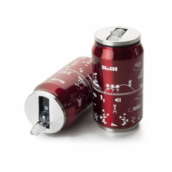 Ibili - Eco Insulated burk, 330 ml, 18/10 rostfritt stål, dubbelväggig, återanvändbar