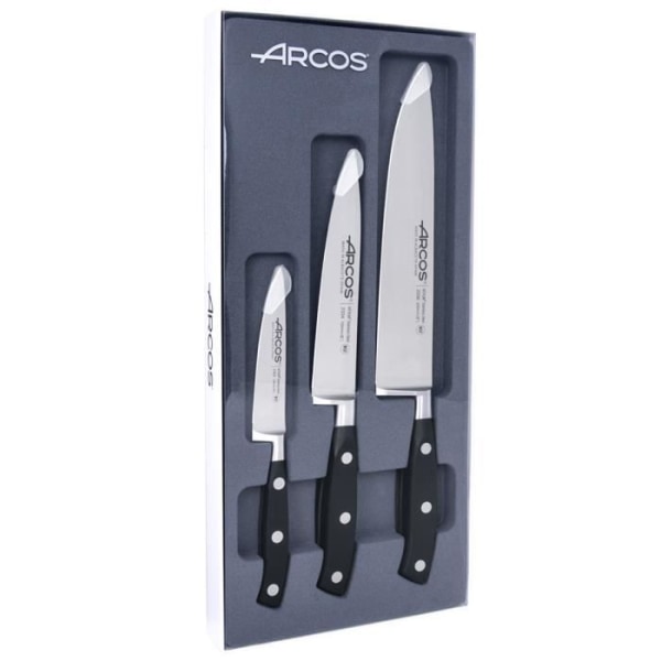 ARCOS Riviera - Box med 3 knivar