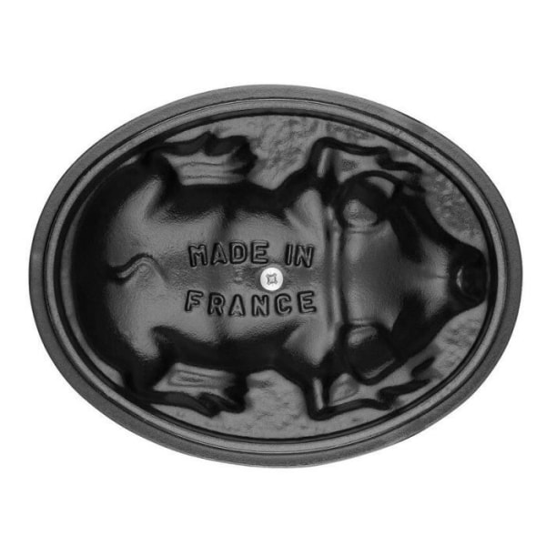 STAUB - Cocotte 17 cm, possu, soikea, grafiitinharmaa, valurauta