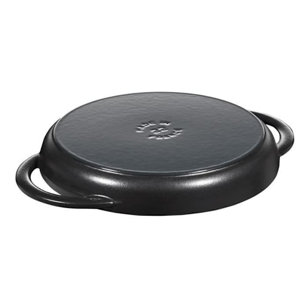Grill i støbejern - STAUB - 22 cm - Sort - Induktionsvenlig - Kradsesikker