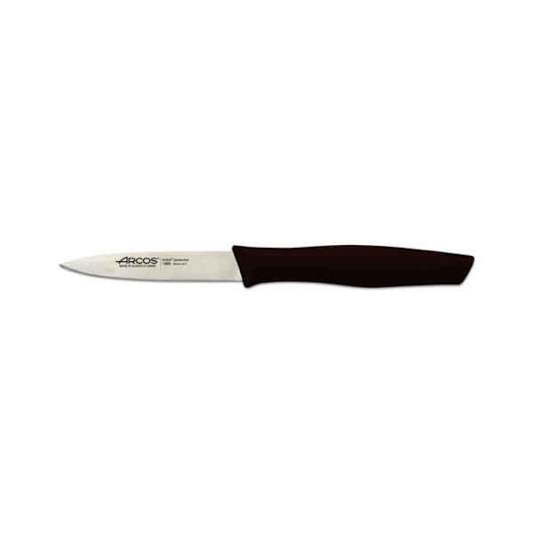 Mondador Arcos Nova 188528 kniv i Nitrum rustfrit stål og mango polypropylen, 8,5 cm brun klinge med klingedæksel