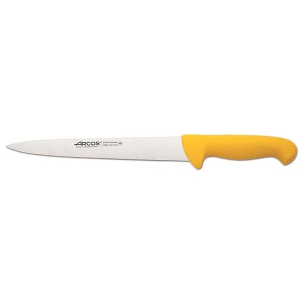 Fileterkniv - ARCOS - Prof. 295500 - Nitrum rustfrit stål - Ergonomisk gul skaft - 25 cm