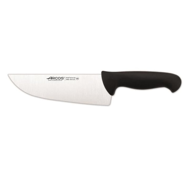 Arcos Couleur slagterkniv - Prof 295925 i Nitrum rustfrit stål og ergonomisk sort polypropylen mango med 20 blade