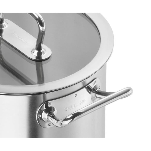 ZWILLING Pro - Høj gryde med glaslåg (28 cm) - Rustfrit stål