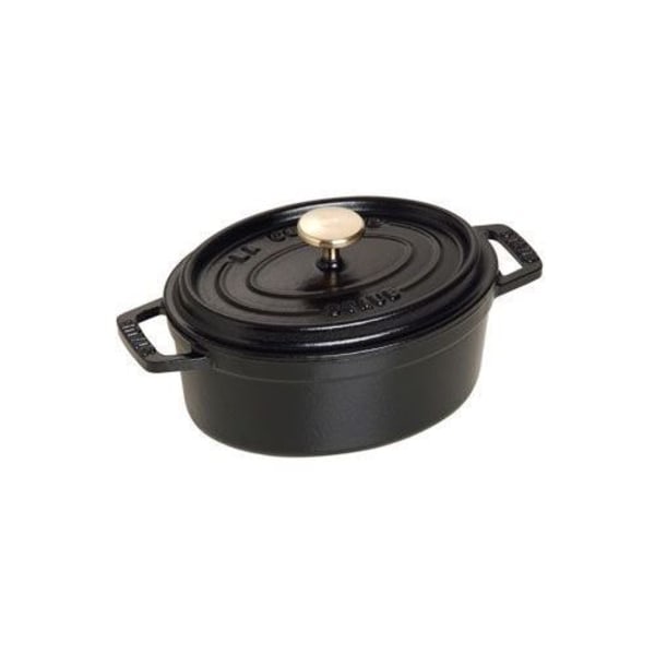 Staub - 1101125 - Mini Cocotte - Oval - Sort … Svart