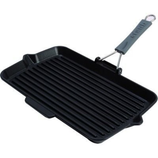 STAUB Grill sort rektangel 34x21cm Svart