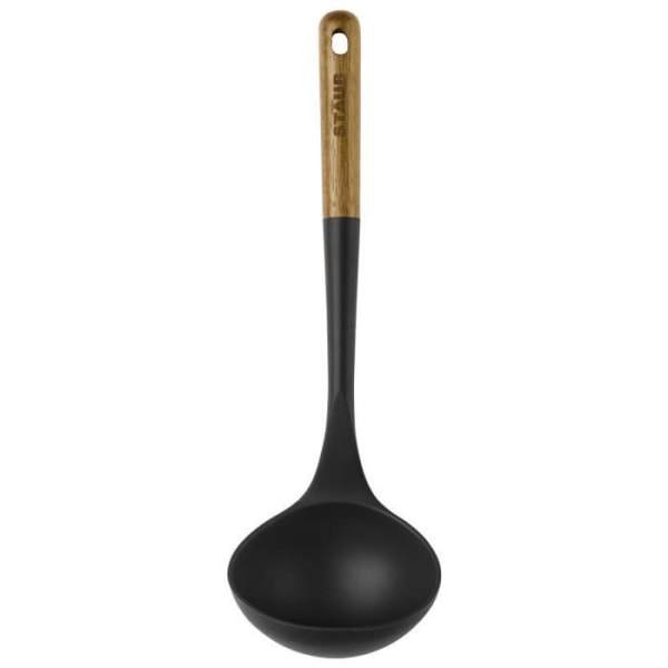 STAUB redskaber - øseske, 31 cm, sort silikone, akacietræ