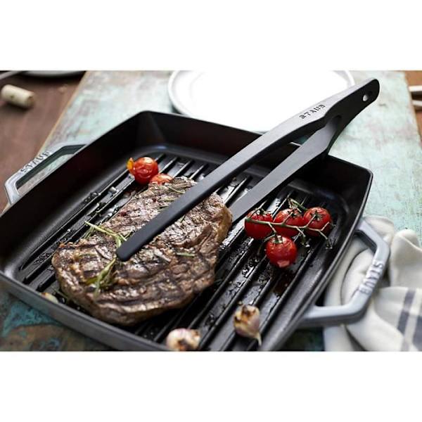 Køkkenredskaber - STAUB - Tang - 31 cm - Sort silikone - Varmebestandig til 220°C Svart