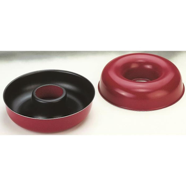 Savarin form - Ibili - 355828 - Non-stick aluminium - 28 cm - Sort plettet rød Rödspräcklig svart