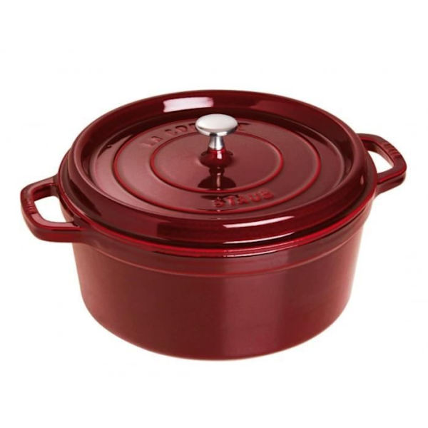 Grenadine rund emaljeret støbejernsgryde 28 cm – 6… Svart