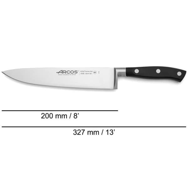 Sæt med 3 knive - ARCOS - Riviera - Klinger i Nitrum® smedet rustfrit stål - Sæt med 3 dele