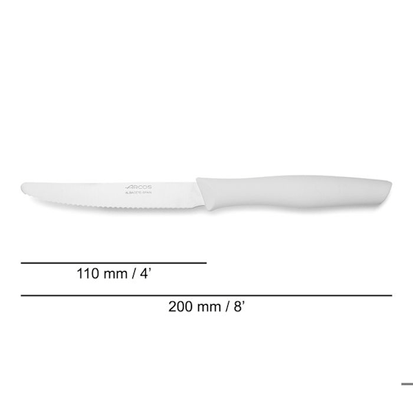 Matkniv - Arcos - Nova 188824 - Nitrum rostfritt stål - 11 cm blad - Vit