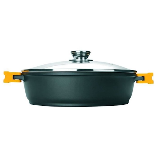 Vuohelma - Ibili - 461024 - Lähde - 24 cm - Musta - Irrotettava kahva sort
