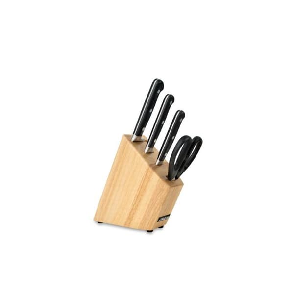 Kniv- och Saxblock - ARCOS - Opera - Nitrum® Smitt Rostfritt Stål - 4 delar - Modernt Design
