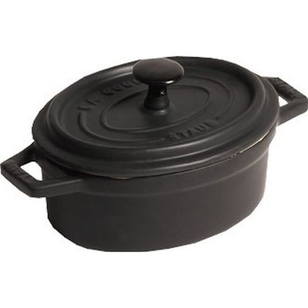 STAUB Ovalt ildfast fad 17cm sort Svart