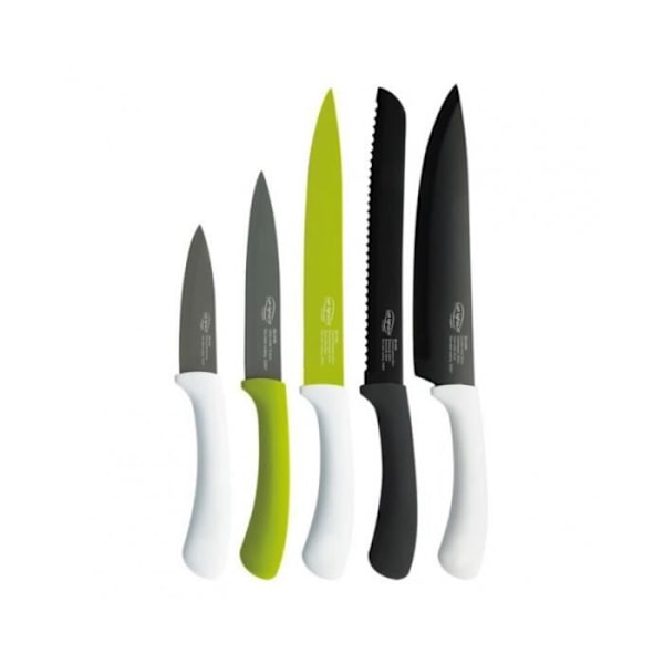 Knivset - San Ignacio - Rostfritt stål - 5 delar - Flerfärgad - Non-stick Flerfärgad